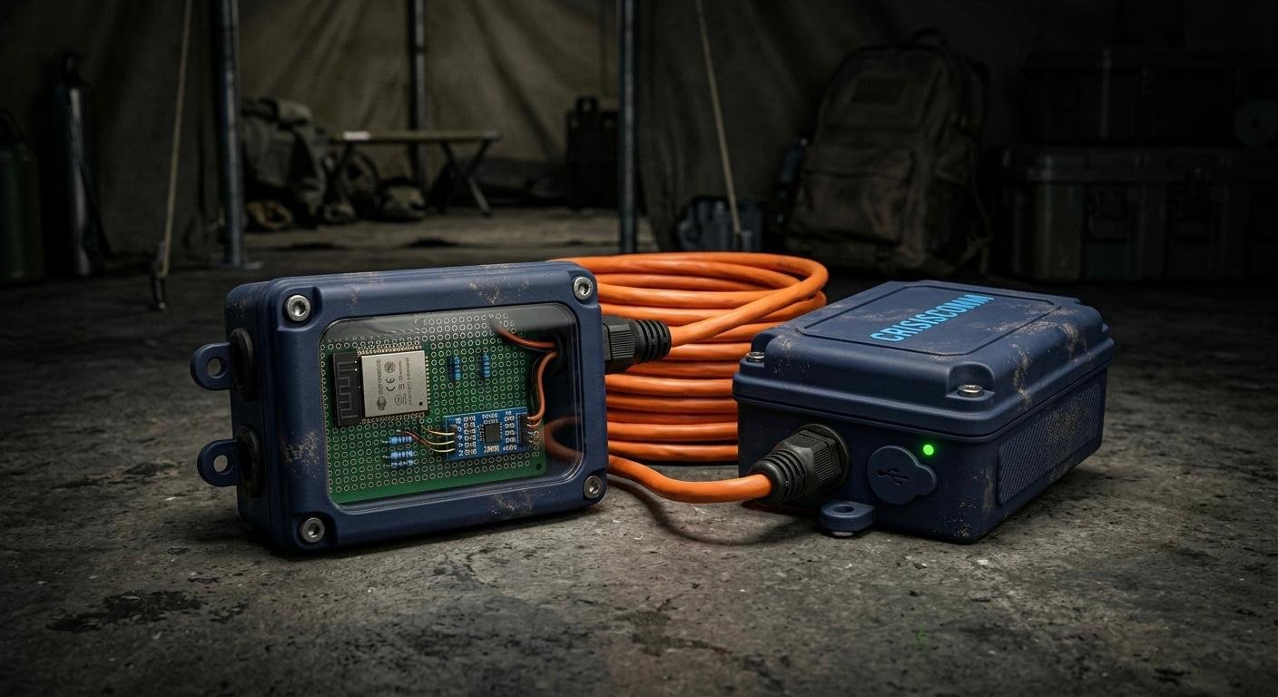 Proof of concept setup van de CrisisComm BLE-extender